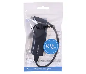Lanberg NC-1000-02 / Netzwerkadapter / USB-C + USB / RJ-45