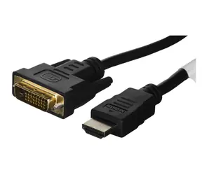 Lanberg CA-HDDV-20CU-0018-BK schwarz / HDMI-auf-DVI-D-Kabel / 1,8 m / Dual Link / 4K
