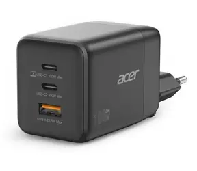 Acer GaN-Ladegerät 100W schwarz / 2× USB-C PD / 1× USB-A QC