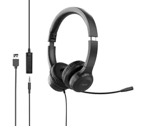 Acer Office Headset AHW154 schwarz / Headset mit Mikrofon / 3,5-mm-Klinkenstecker + USB-A / Kabellänge 1,2 m