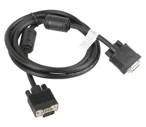 Lanberg VGA-Anschlusskabel 1,8 m schwarz / VGA-Kabel / Ferritkern