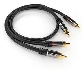 PremiumCord HQ Kabel 2x CINCH - 2x CINCH / Verbindungskabel / Stereo / Geschirmt / Stecker/Stecker / 1,5 m