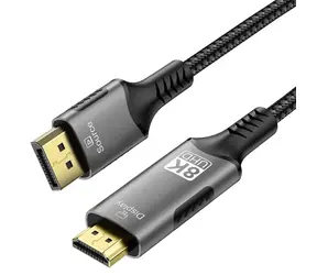 PremiumCord DP 1.4 auf HDMI 2.1 2m / DisplayPort-HDMI-Kabel