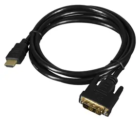 Lanberg CA-HDDV-10CC-0018-BK / HDMI-A auf DVI-D Kabel / 1,8 m / 1920x1200 / schwarz