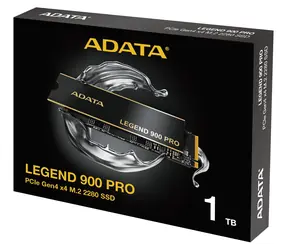 ADATA Legend 900 PRO 1 TB / SSD / M.2 2280 / PCIe Gen4 / Lesen: 7400 MB/s / Schreiben: 6000 MB/s / Kühlkörper / 5R