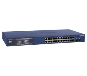 Netgear GS724TP / Managed Switch / 24x Gb PoE / L2/L3/L4 / 52 Gbit/s / 380W PoE / 2x SFP