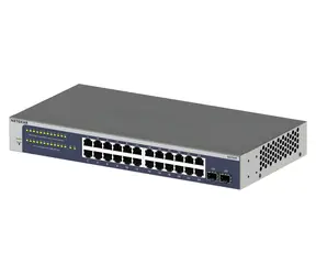 Netgear GS724Tv6 / Managed Switch / 24× 10G Ethernet / 2× SFP+ / L2+/L3 Lite / 52 Gbit/s