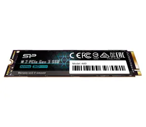 Silicon Power M.2 2280 A60 128 GB / Interne SSD / PCIe Gen 3x4 / Lesen: 2200 MB/s / Schreiben: 1600 MB/s