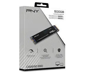 PNY CS2230 500 GB / SSD / M.2 2280 / PCIe 3.0 NVMe / R: 3300 MB/s / Schreiben: 2500 MB/s
