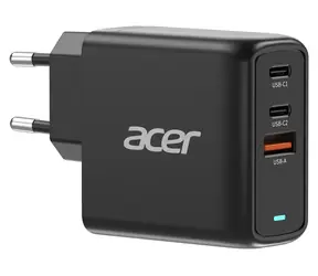 Acer GaN 67W PD schwarz / Ladeadapter / 2x USB-C / 1x USB-A
