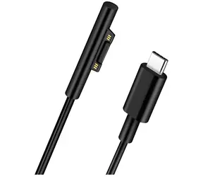 MicroConnect USB-C auf Surface, schwarz / Stromkabel / 1,5 m