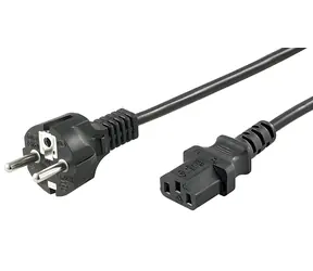 MicroConnect Netzkabel CEE 7/7 - C13 1,8 m schwarz / Netzkabel / 250 V / 10 A