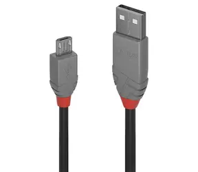 Lindy USB-A - Micro-USB B 1m schwarz / Datenkabel / USB 2.0 / 480 Mbit/s