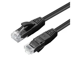 MicroConnect CAT6a 10m schwarz / Netzwerkkabel / U/UTP / LSZH / PoE