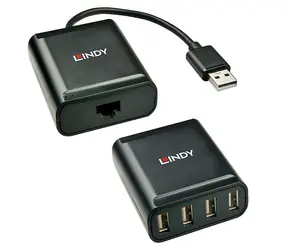 Lindy USB 2.0 Cat.5 Extender / USB 2.0 Extender / 4× USB 2.0 / 60 m