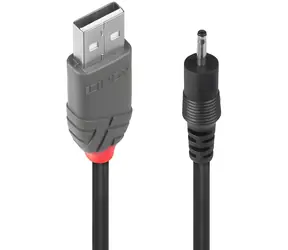 Lindy / Stromkabel / USB-A auf 2,5 mm / 1,5 m / USB 2.0 / 5 V / schwarz