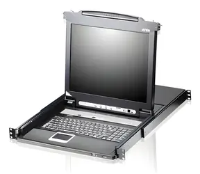 Aten 8-Port 17" LCD KVM-Switch - CH-Layout / KVM-Switch / 1U Rack / 1280×1024
