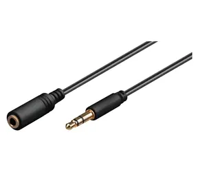 MicroConnect Kabel 3,5 mm (M) - 3,5 mm (M) schwarz / Audiokabel / 3 m