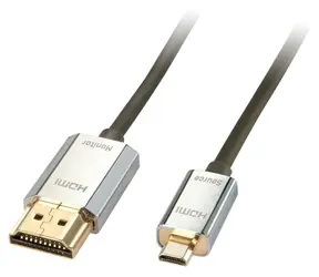 Lindy CROMO Slim schwarz / HDMI-Kabel / High Speed / 3 m / HDMI-A auf Micro-HDMI