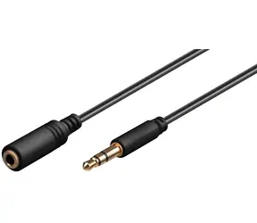 MicroConnect AUX-Kabel 3,5-mm-Klinkenstecker (M) - 3,5-mm-Klinkenstecker (M) schwarz / 0,5 m
