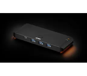 Aten 2 x 4- Port USB 3.2 Gen 1 schwarz / USB-Hub / 8 Anschlüsse / USB-A + USB-C