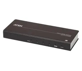 Aten VS184B schwarz / Video-Splitter / HDMI / 4 Port / Echtes 4K / 60 Hz / HDR10