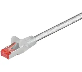 MicroConnect CAT6 S/FTP 0,25 m transparent / Patchkabel / RJ-45 / EIA/TIA 568