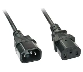 Lindy C14-C13 schwarz / Verlängerungskabel / 2 m