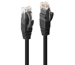 Lindy Cat6 UTP 7,5 m schwarz / Netzwerkkabel / RJ-45 / LSZH