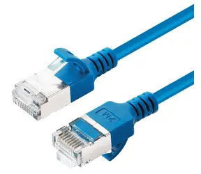 MicroConnect CAT6a Slim blau / Netzwerkkabel / U/UTP / RJ-45 / 7,5 m / LSZH