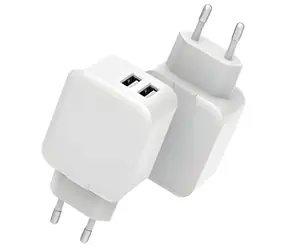 CoreParts Ladegerät weiß / 2x USB-A / 12 W / 100-240 V