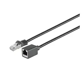 MicroConnect CAT6 F/UTP schwarz / Netzwerkkabel / RJ-45 / 0,5 m