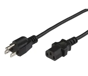 MicroConnect Netzkabel US Typ B - C13 1 m schwarz / Netzkabel / Amerikanischer Stecker
