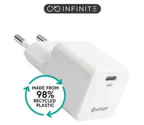 eSTUFF INFINITE (GRS) weiß / USB-Ladegerät / USB-C / 30 W / Schnellladung