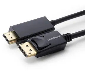 MicroConnect DisplayPort 1.2 (M) - HDMI (M) 3M schwarz / Videokabel / Full HD 1080p / 60 Hz
