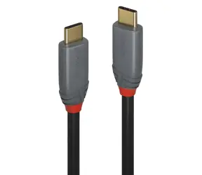 Lindy USB 3.2 Typ-C Kabel, schwarz, USB-C auf USB-C, 2 m, 5 A, 20 Gbit/s