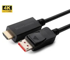 MicroConnect DisplayPort 1.4 - HDMI 4K Schwarz / Verbindungskabel / 2 m / 60 Hz