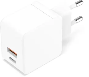 CoreParts USB-C weiß / USB-Ladegerät / USB-C + USB-A / 30 W / Schnellladung
