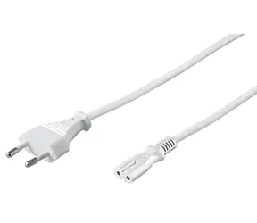 MicroConnect Netzkabel EU Typ C - C7 2 m weiß / Stromkabel