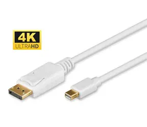 MicroConnect Kabel Mini DisplayPort (M) - DisplayPort (M) 2 m weiß / 4K