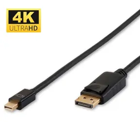 MicroConnect Mini DisplayPort (M) - DisplayPort (M) 0,5 m schwarzes Kabel / 4K