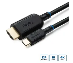 MicroConnect USB-C (M) - HDMI (M) 0,5 m schwarzes Kabel / 4K