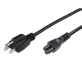 MicroConnect Netzkabel US Typ B - C5 0,5 m schwarz / Amerikanischer Anschluss