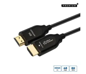 MicroConnect Premium Ultra High Speed 50 m schwarzes HDMI-Anschlusskabel / HDMI 2.1 / 8K 7680×4320 / 120 Hz