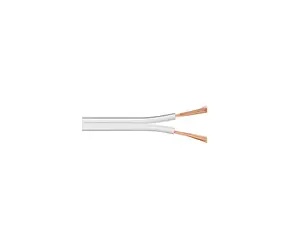 MicroConnect Lautsprecherkabel weiß / 2 x 1,5 mm / 25 m