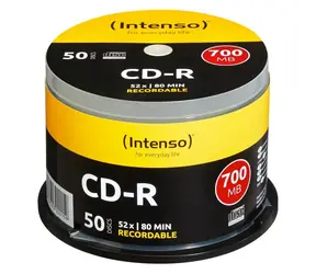 INTENSO CD- R 700 MB 52x / CD- R Disk / Spindel 50 Stück