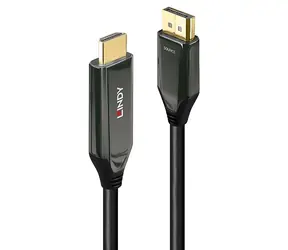 Lindy 1 m Aktives DisplayPort 1.4 / Aktives DisplayPort-zu-HDMI-Kabel / 60 Hz / 10 Bit