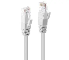 Lindy U/UTP Cat 6 weiß / Netzwerkkabel / 2 m / RJ-45