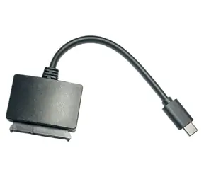 MicroConnect USB-C-zu-SATA-Adapter, schwarz / Kabeladapter / 5 Gbit/s / 0,2 m