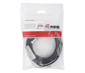 Equip 133356 schwarz / Aktives USB-C-Verlängerungskabel / USB 3.2 Gen 1 / 5 Gbit/s / 5 m